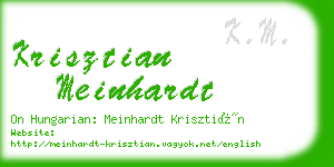 krisztian meinhardt business card